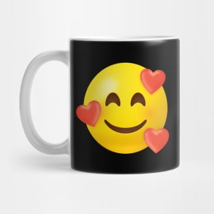 Emoji with hearts Mug